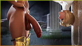 Futanari Shemale Gets A Hard Anal Pounding From A Cartoon Milf