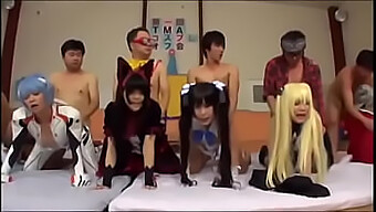 Group Sex Orgy With Cute Asian Cosplayers