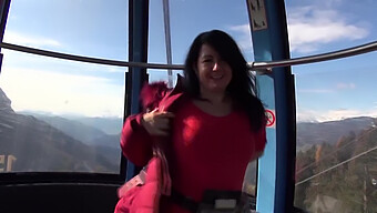 Public Fucking With A Cocky Stranger On A Cable Car