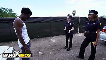 Watch A Young 18+ Thug Get Tangled Up With Some Super Sexy Female Cops