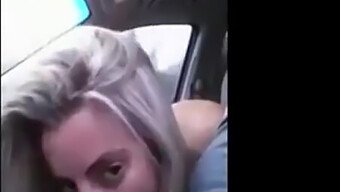 Chubby Amateur Blowjob On A Car