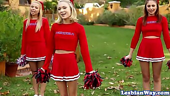 Lesbian Group Sex With Petite Cheerleaders