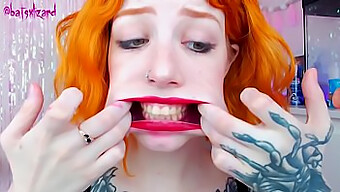 Cock-Hungry Ginger Slut Takes A Deepthroat And Gives An Asmr Blowjob