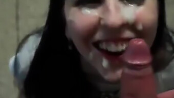 Amateur Slut Gets Fucked And Jizzes On Her Face