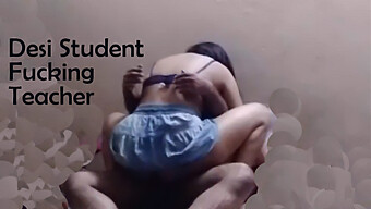 Teen (18+) Indian Student Radha Gets Crazy With Her Teacher