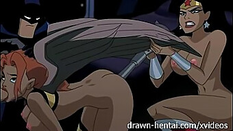 18+ Teen Megan Takes On The Desert Heat In Justice League Hentai