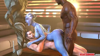 Liara T'Soni หน้าอกใหญ่และก้นสนุกกับการมีเพศสัมพันธ์ที่รุนแรง