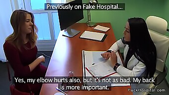 Lesbian Nurses And Doctors Enjoy A Threesome